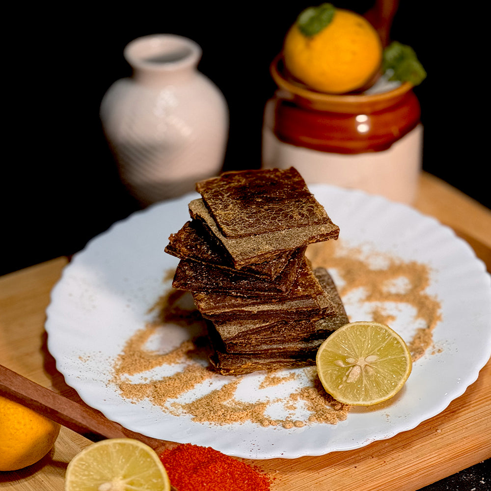 Classic Amritsari Dry Aam Papad - Thin Sun-Dried Mango Slices with Desi Masala