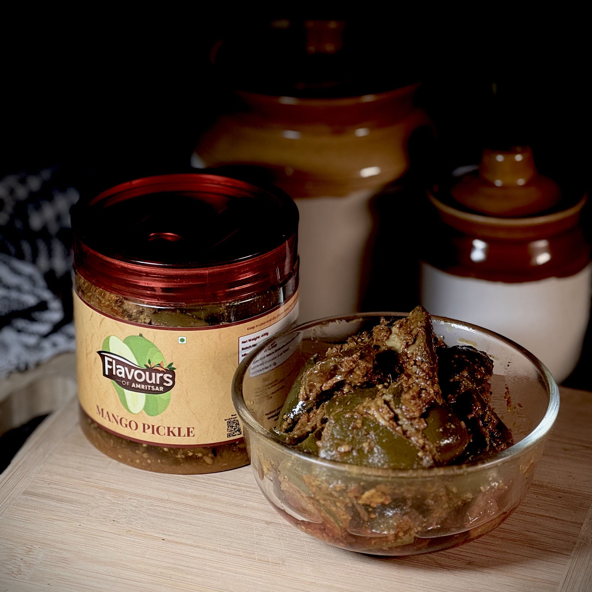 Amritsari Aam ka Achaar - Traditional Sliced Mango Pickle with Pure Mustard Oil and Fenugreek