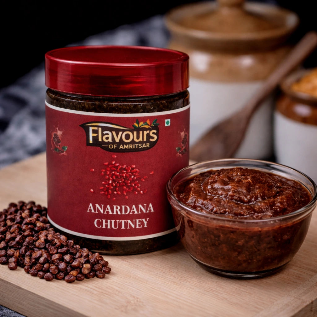 Authentic Amritsari Anardana Chutney - Tangy Pomegranate Seed Dip with Traditional Spices