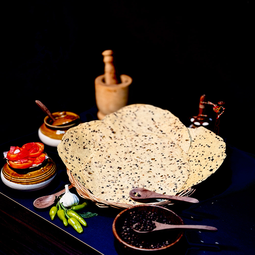 Black Pepper Super Spicy Papad
