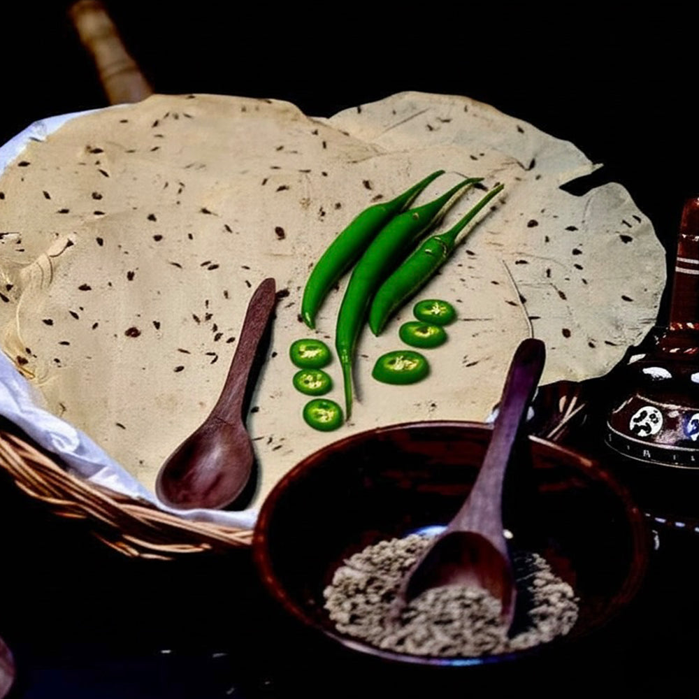 Green Chilli Jeera Papad