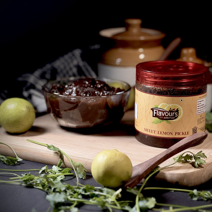 Sweet Lemon Pickle (Khatta Meetha Nimbu Achaar)